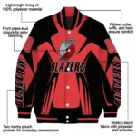 personalized portland trail blazers spider mark red varsity jacket best selling.webp