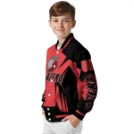 personalized portland trail blazers spider mark red varsity jacket best selling.webp