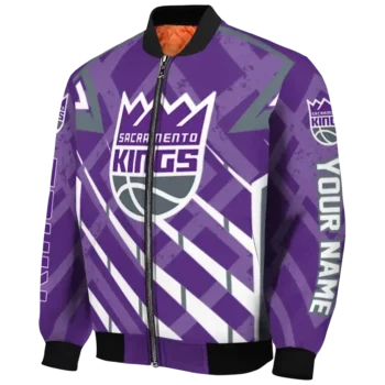 personalized sacramento kings chevron angles purple bomber jacket best selling