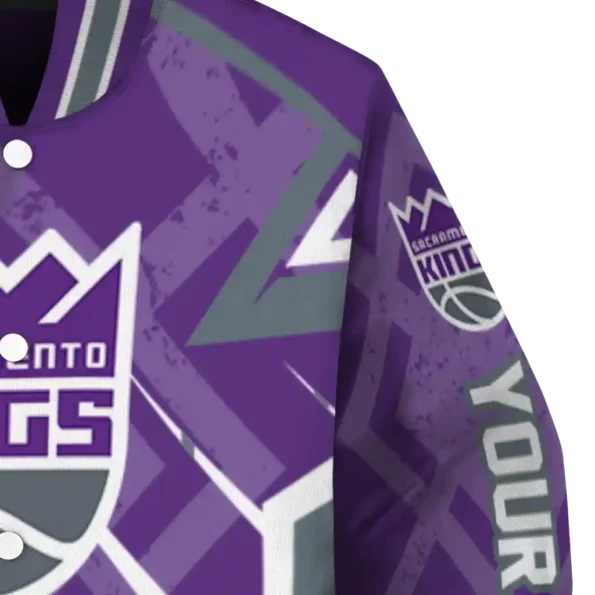 personalized sacramento kings chevron angles purple varsity jacket premium grade.webp