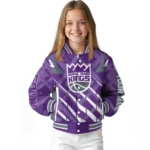 personalized sacramento kings chevron angles purple varsity jacket best selling.webp
