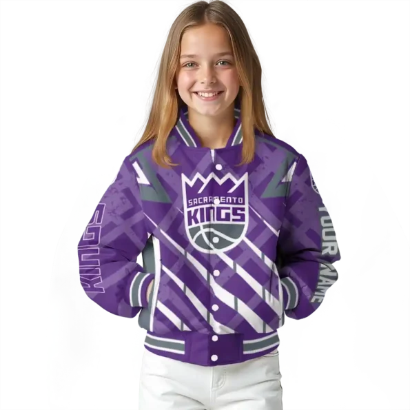 personalized sacramento kings chevron angles purple varsity jacket top rated.webp