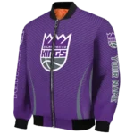 personalized sacramento kings chevron arrow purple bomber jacket best selling