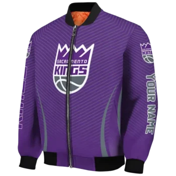 personalized sacramento kings chevron arrow purple bomber jacket best selling
