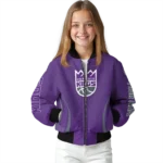 personalized sacramento kings chevron arrow purple bomber jacket best selling