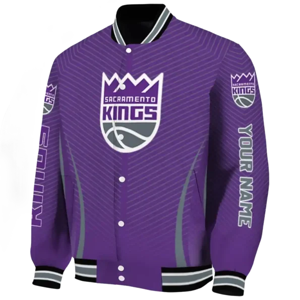 personalized sacramento kings chevron arrow purple varsity jacket best selling.webp
