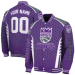 personalized sacramento kings hexagon grid purple varsity jacket best selling.webp