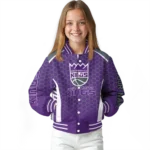 personalized sacramento kings hexagon grid purple varsity jacket best selling.webp