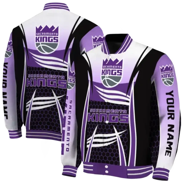 personalized sacramento kings mesh effect purple black varsity jacket fashion forward.webp