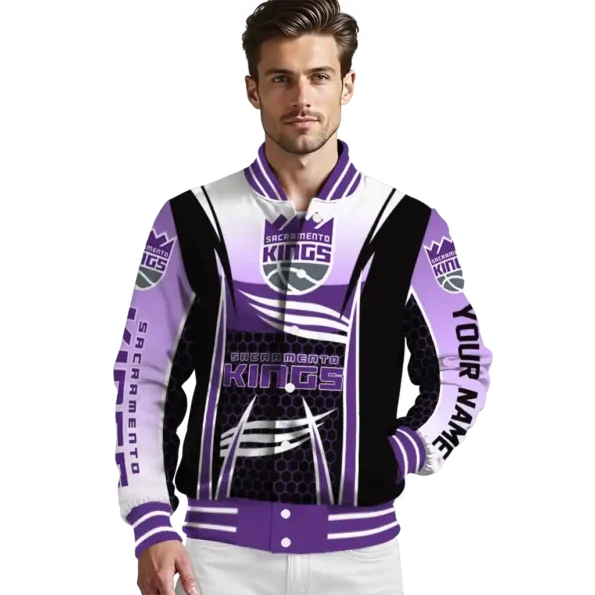 personalized sacramento kings mesh effect purple black varsity jacket high quality.webp