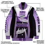 personalized sacramento kings mesh effect purple black varsity jacket best selling.webp