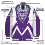 personalized sacramento kings v stripes purple white varsity jacket best selling.webp