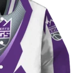 personalized sacramento kings v stripes purple white varsity jacket best selling.webp