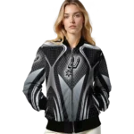 personalized san antonio spurs mesh chest black bomber jacket best selling