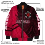 personalized toronto raptors hexagon mesh red black bomber jacket best selling