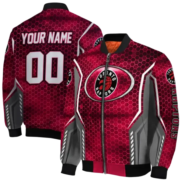 personalized toronto raptors power plate red bomber jacket fashion forward