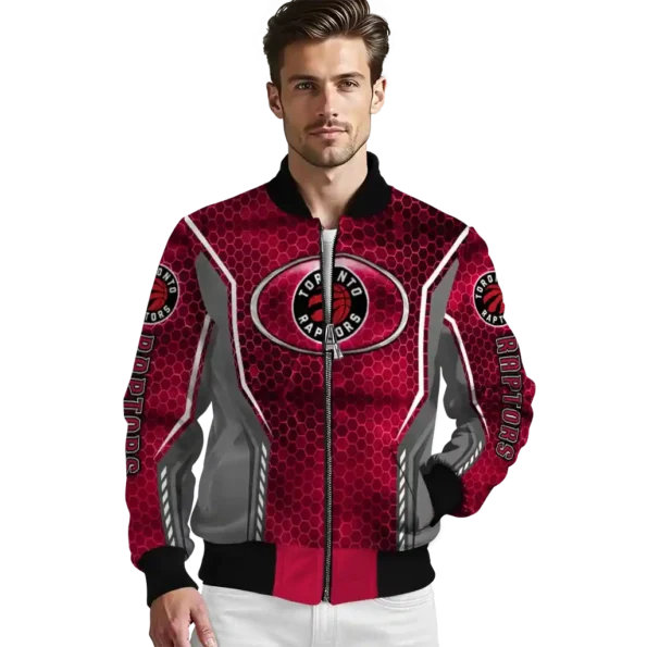 personalized toronto raptors power plate red bomber jacket high quality