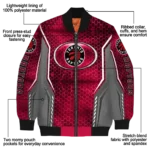 personalized toronto raptors power plate red bomber jacket best selling