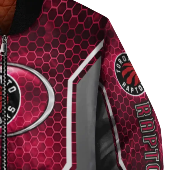 personalized toronto raptors power plate red bomber jacket premium grade