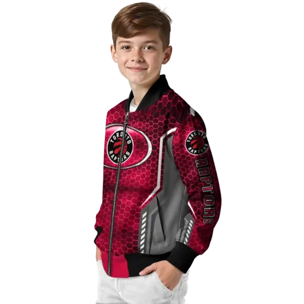 personalized toronto raptors power plate red bomber jacket trendy