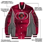 personalized toronto raptors power plate red varsity jacket best selling.webp
