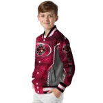 personalized toronto raptors power plate red varsity jacket best selling.webp