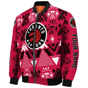personalized toronto raptors pyramid shapes red bomber jacket best selling