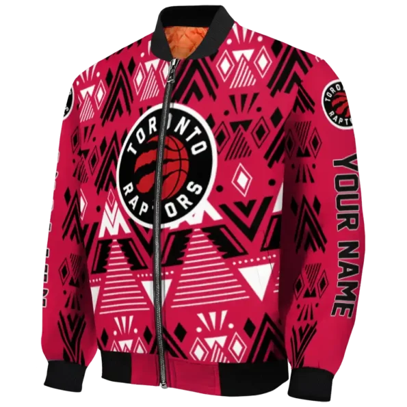 personalized toronto raptors pyramid shapes red bomber jacket best selling