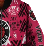 personalized toronto raptors pyramid shapes red bomber jacket best selling