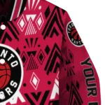 personalized toronto raptors pyramid shapes red varsity jacket best selling.webp
