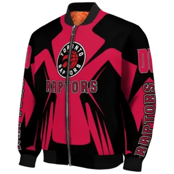 personalized toronto raptors spider mark red bomber jacket best selling