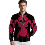 personalized toronto raptors spider mark red bomber jacket best selling