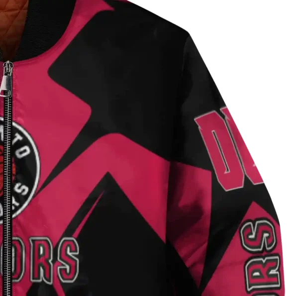 personalized toronto raptors spider mark red bomber jacket premium grade