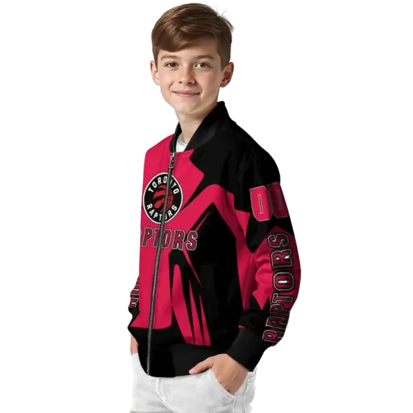 personalized toronto raptors spider mark red bomber jacket trendy