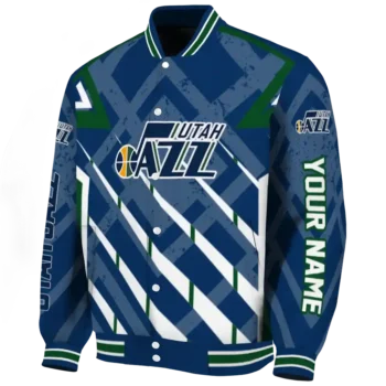 personalized utah jazz chevron angles navy varsity jacket best selling.webp