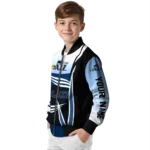 personalized utah jazz mesh effect navy black bomber jacket best selling