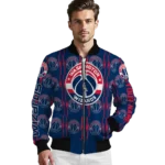 personalized washington wizards bolt stripe blue bomber jacket best selling