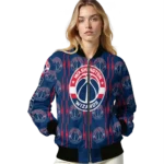 personalized washington wizards bolt stripe blue bomber jacket best selling