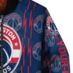 personalized washington wizards bolt stripe blue bomber jacket best selling