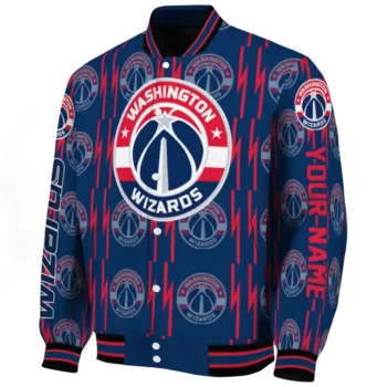 personalized washington wizards bolt stripe blue varsity jacket best selling.webp
