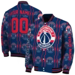 personalized washington wizards bolt stripe blue varsity jacket best selling.webp