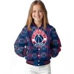 personalized washington wizards bolt stripe blue varsity jacket best selling.webp