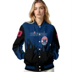 personalized washington wizards flame border blue black varsity jacket best selling.webp
