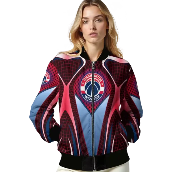 personalized washington wizards mesh chest black bomber jacket latest model