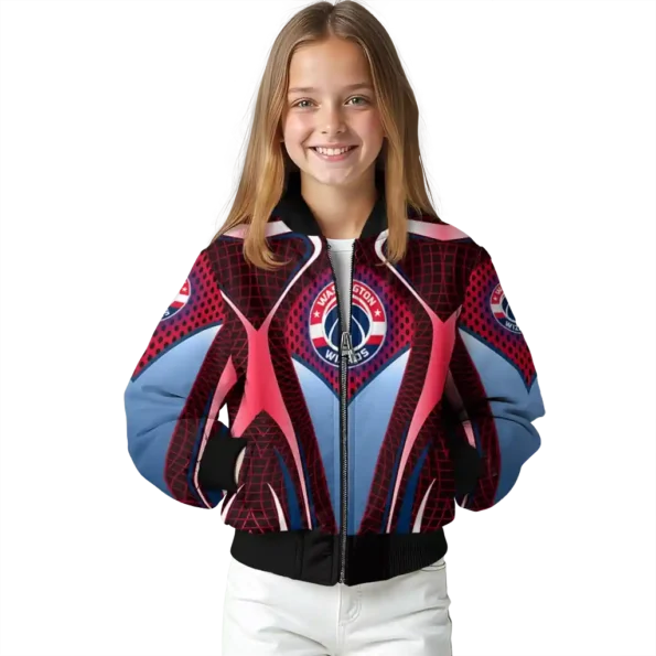 personalized washington wizards mesh chest black bomber jacket top rated
