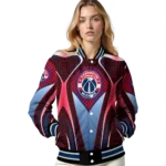 personalized washington wizards mesh chest black varsity jacket best selling.webp