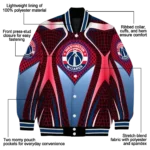 personalized washington wizards mesh chest black varsity jacket best selling.webp