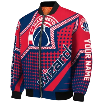 personalized washington wizards star burst blue bomber jacket best selling