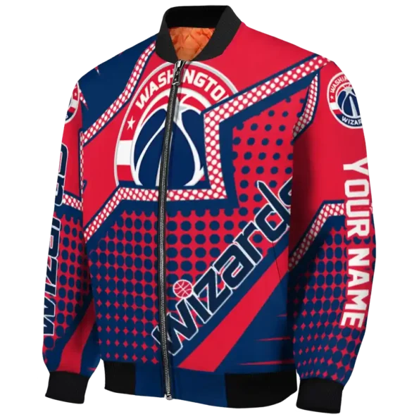 personalized washington wizards star burst blue bomber jacket best selling