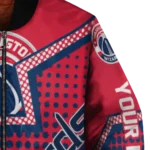 personalized washington wizards star burst blue bomber jacket best selling